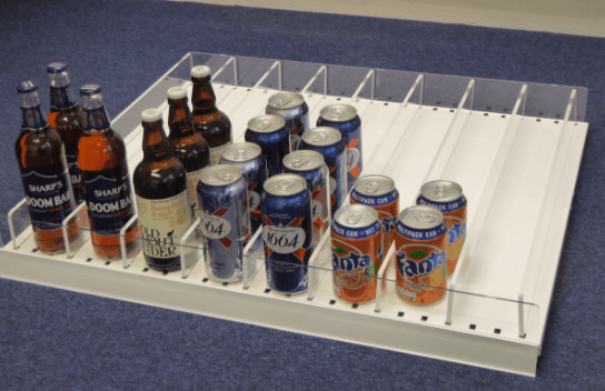 drinks in shelving